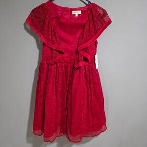 NWT Kensie Girl Sparkle Red Dress Size 14